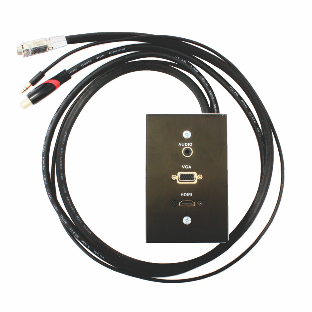 Wall Box Female HDMI | VGA | Aux | Ethernet | USB A Port