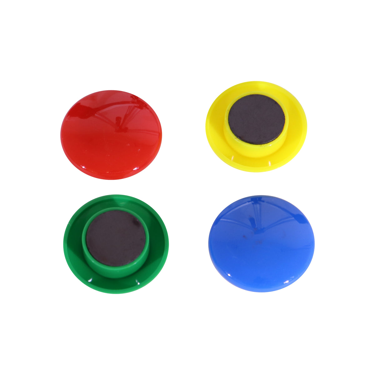 Magnets Circle (4 Per Card - Assorted - Size: 40mm)
