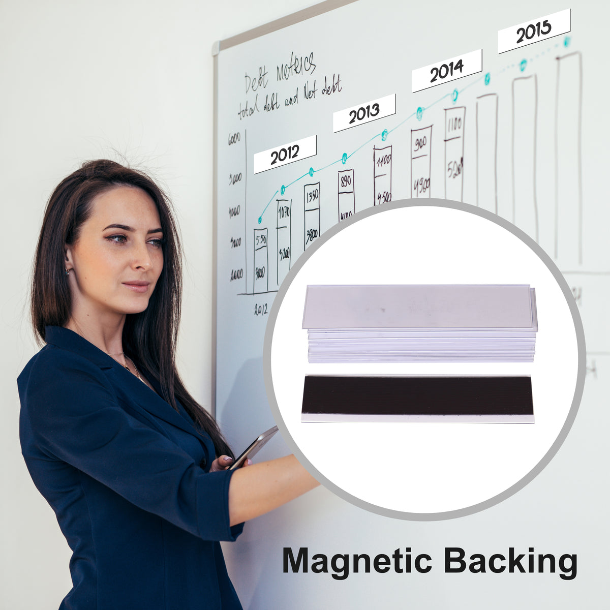 Magnetic Label Carriers (20*80mm - 10 Pack)