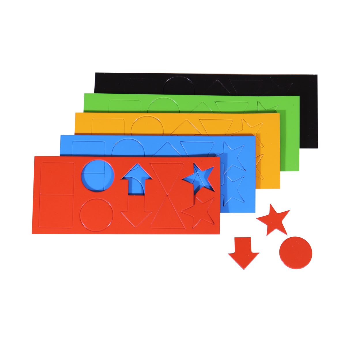 Magnetic Flexible Shapes (15mm - 50 Pack - Assorted)