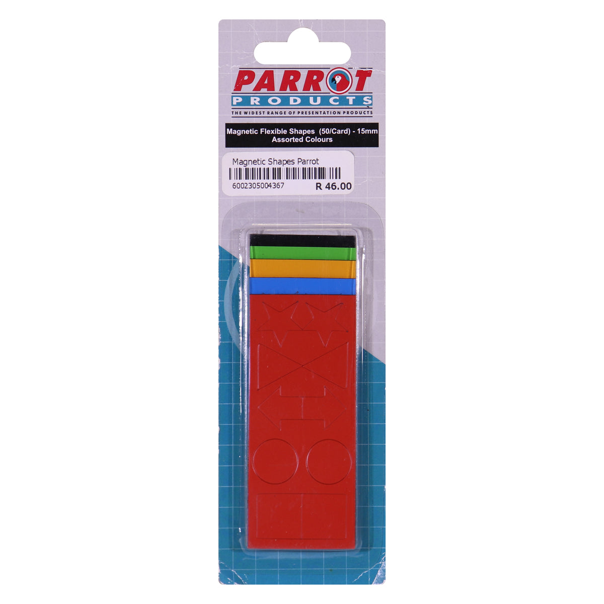 Magnetic Flexible Shapes (15mm - 50 Pack - Assorted)