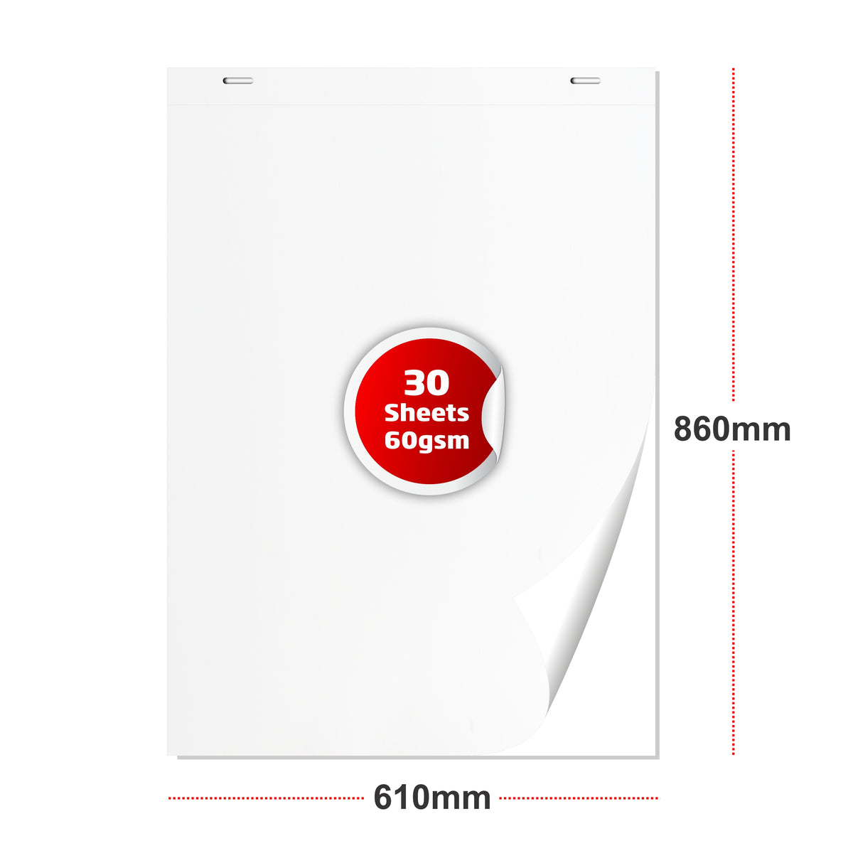 FLIPCHART PAPER BOND 30 SHEETS 860*610MM