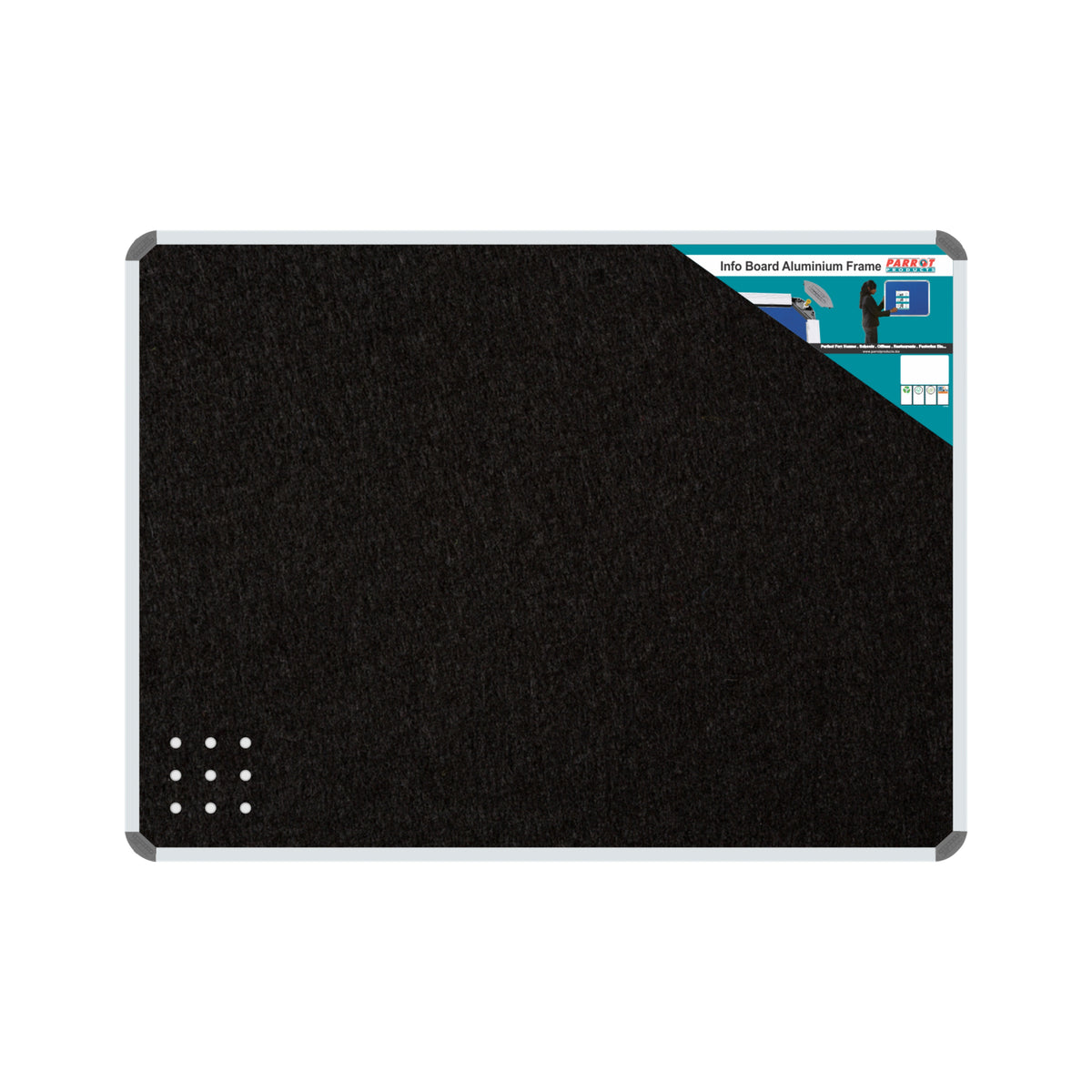 Info Board (Aluminium Frame - 1200*900mm - Black)