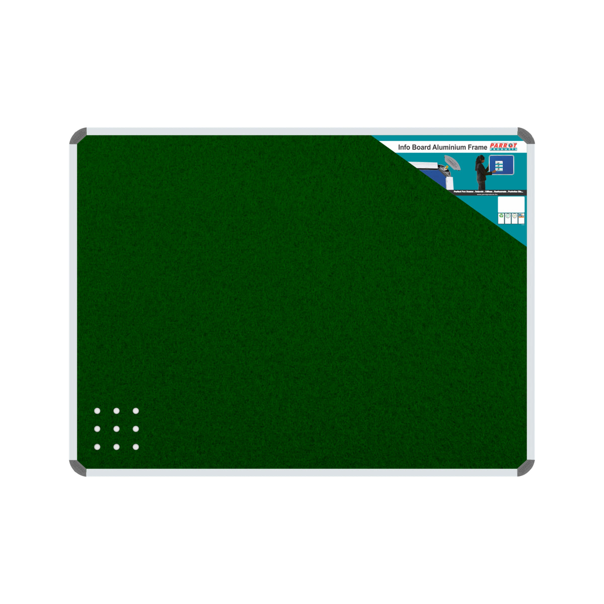 Info Board (Aluminium Frame - 1200*900mm - Green)