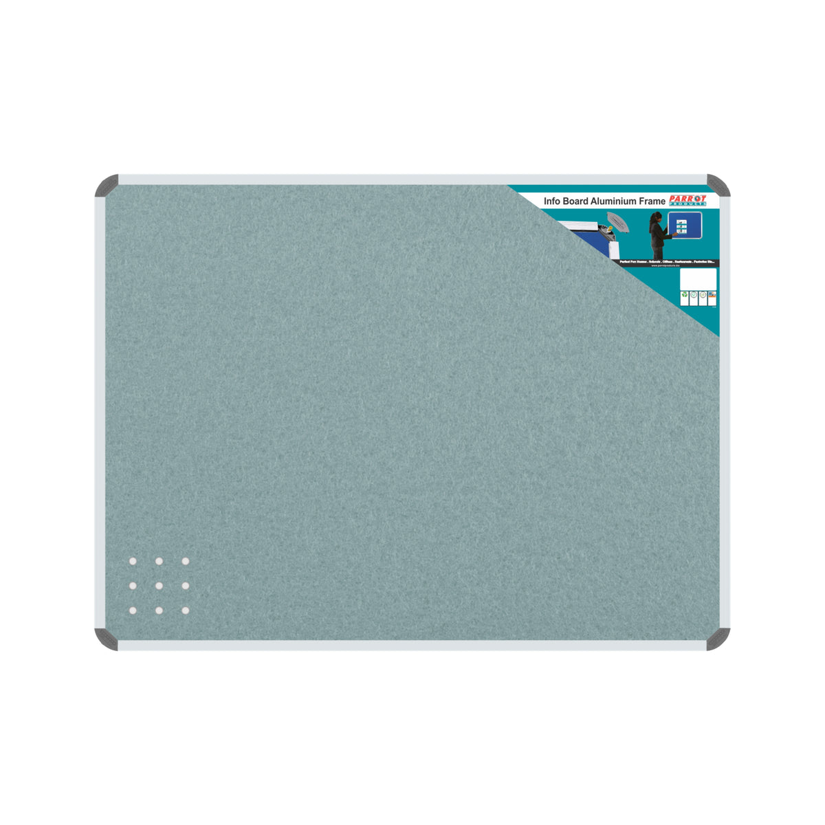 Info Board (Aluminium Frame - 1200*900mm - Grey)
