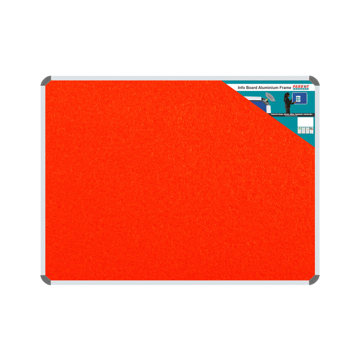 Info Board (Aluminium Frame - 1000*1000mm - Orange)