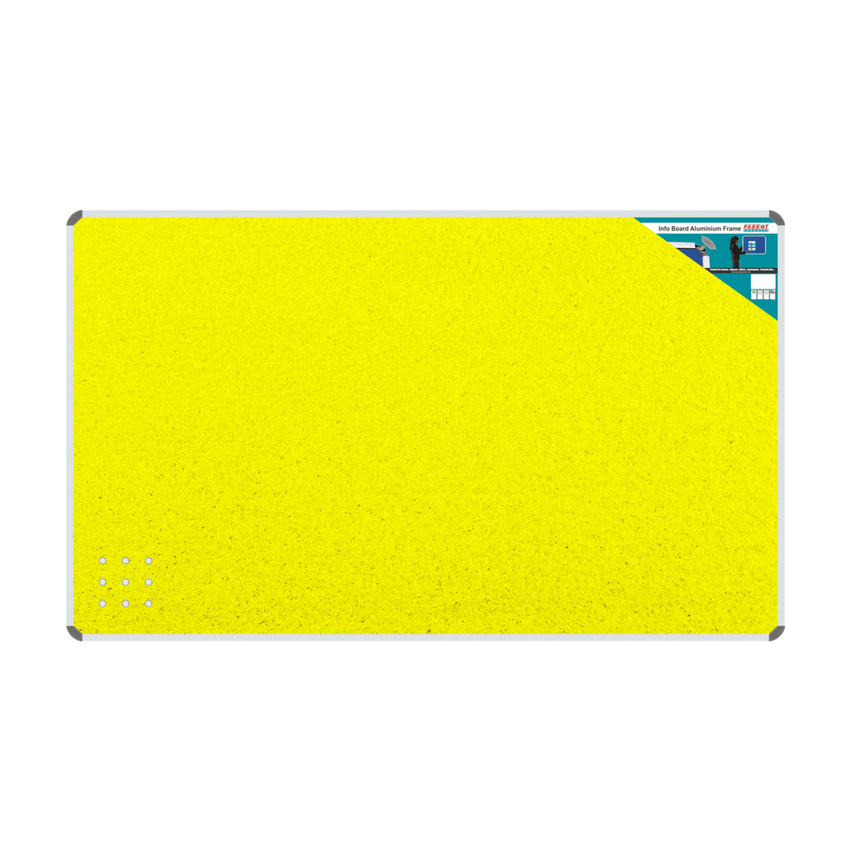 Info Board (Aluminium Frame - 1500*900mm - Yellow)