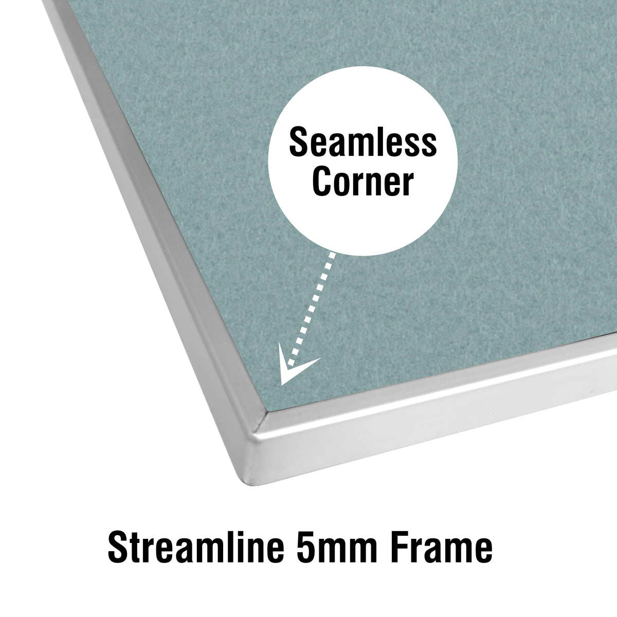 Info Board Alufine Frame (900 x 600mm - Grey)