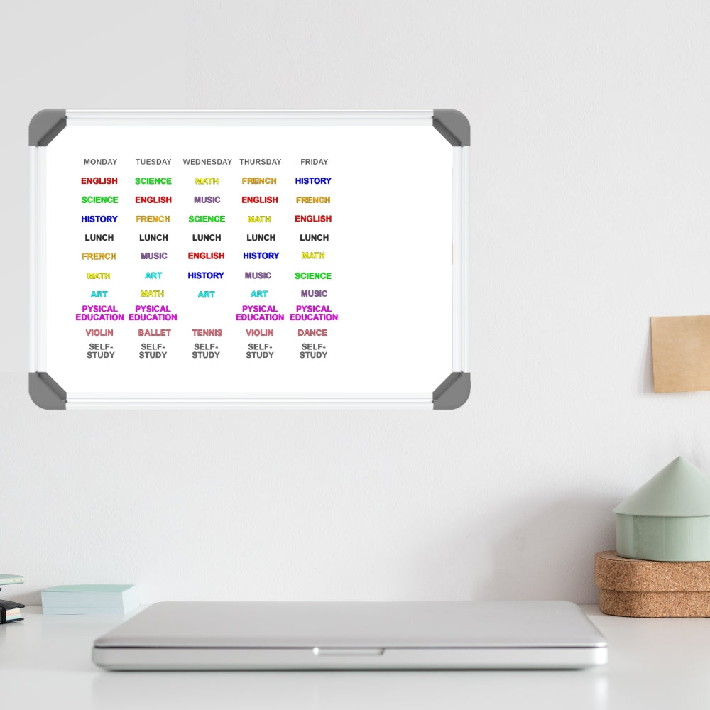 Parrot Products Slimline Non-Magnetic Whiteboard (600*450mm)