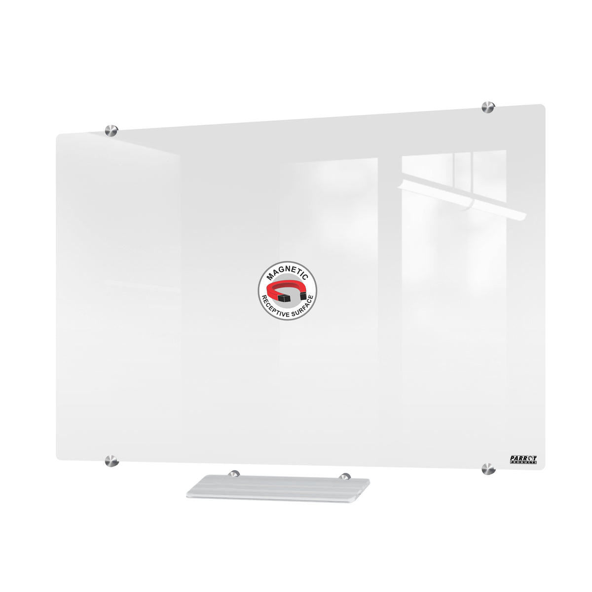Parrot Products Magnetic Glass Whiteboard (2400*1200mm)