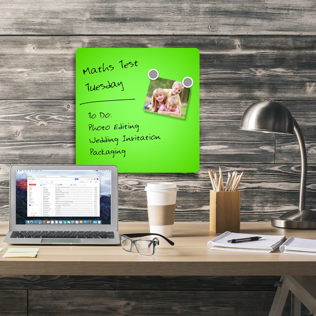 Parrot Products Magnetic Whiteboard Tile (355*355mm - Green)