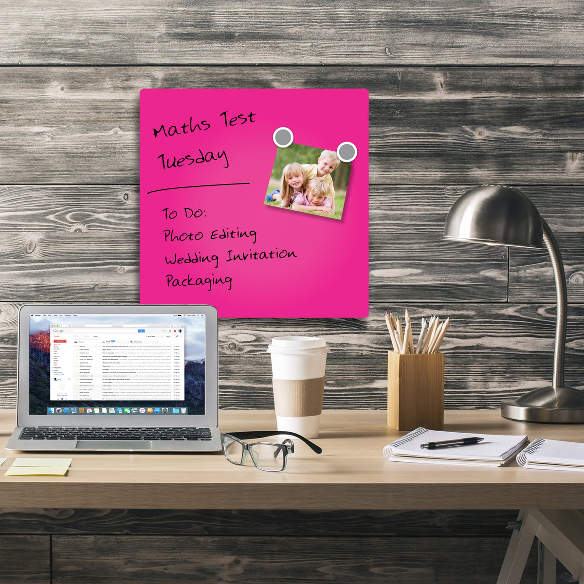 Parrot Products Magnetic Whiteboard Tile (355*355mm - Pink)
