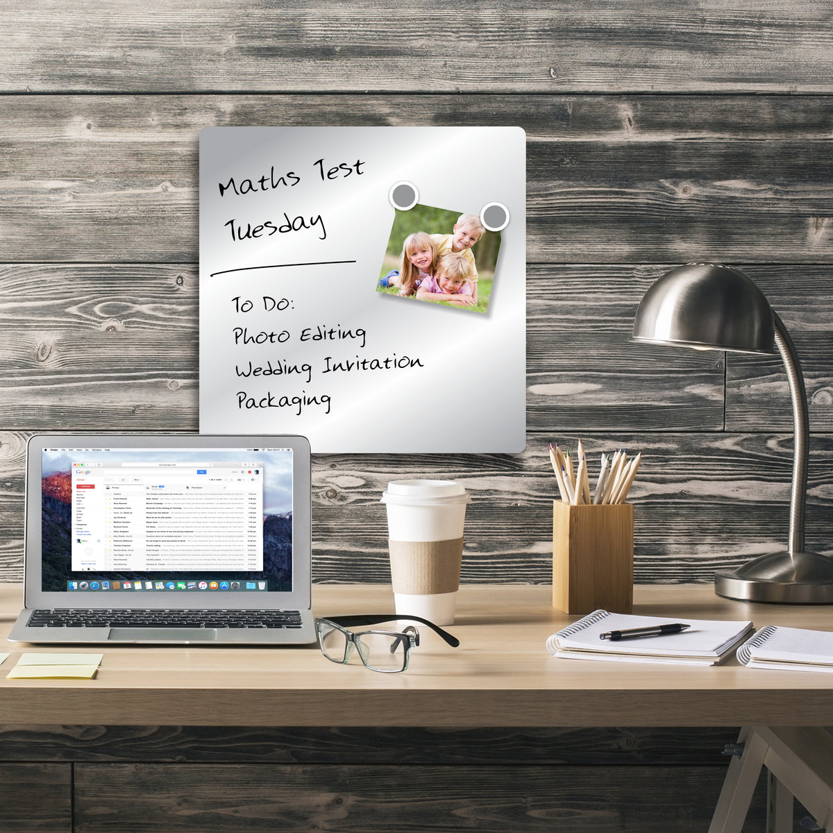 Parrot Products Magnetic Whiteboard Tile (355*355mm - Silver)