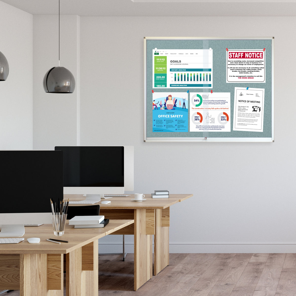 Pinning Display Case (1200*900mm - Grey)