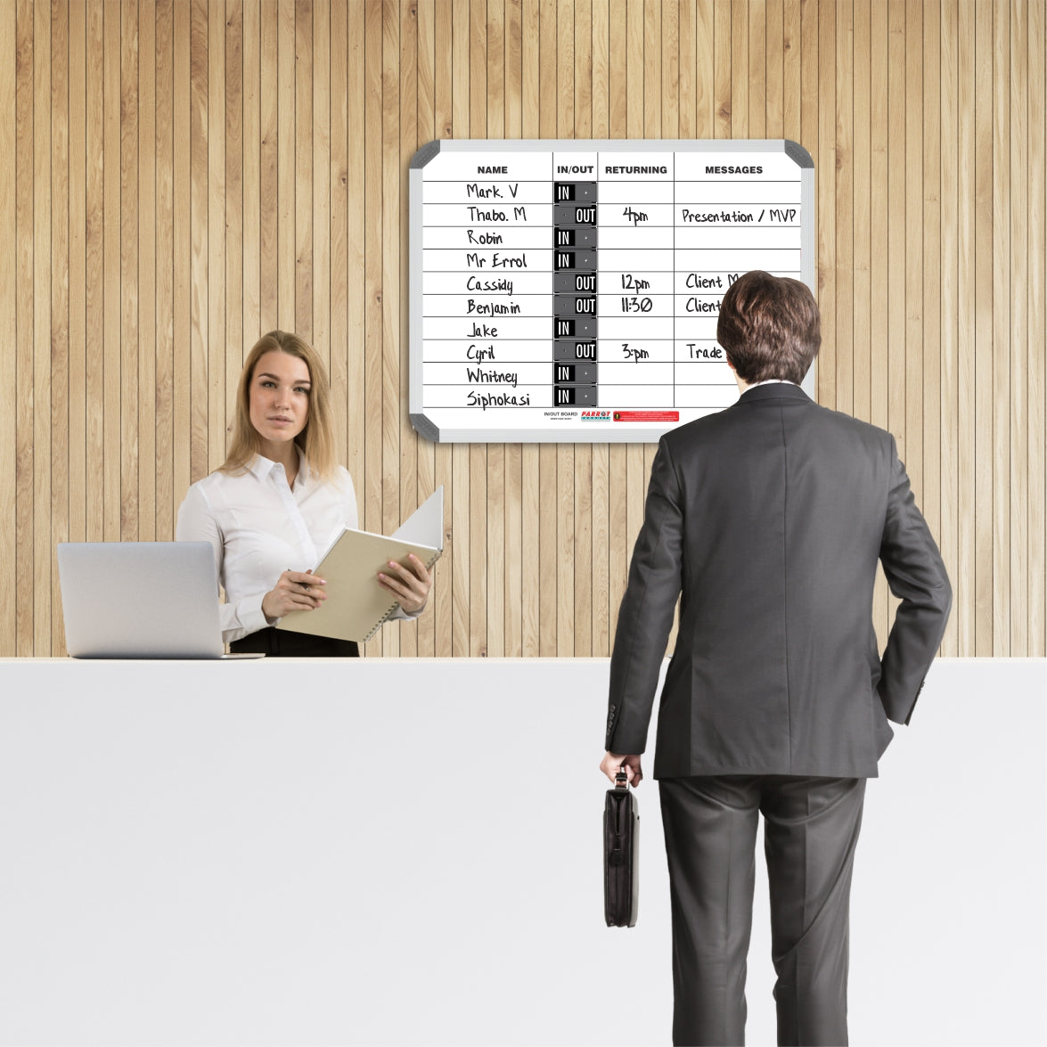 In/Out Board Magnetic 10 People (600*450mm)