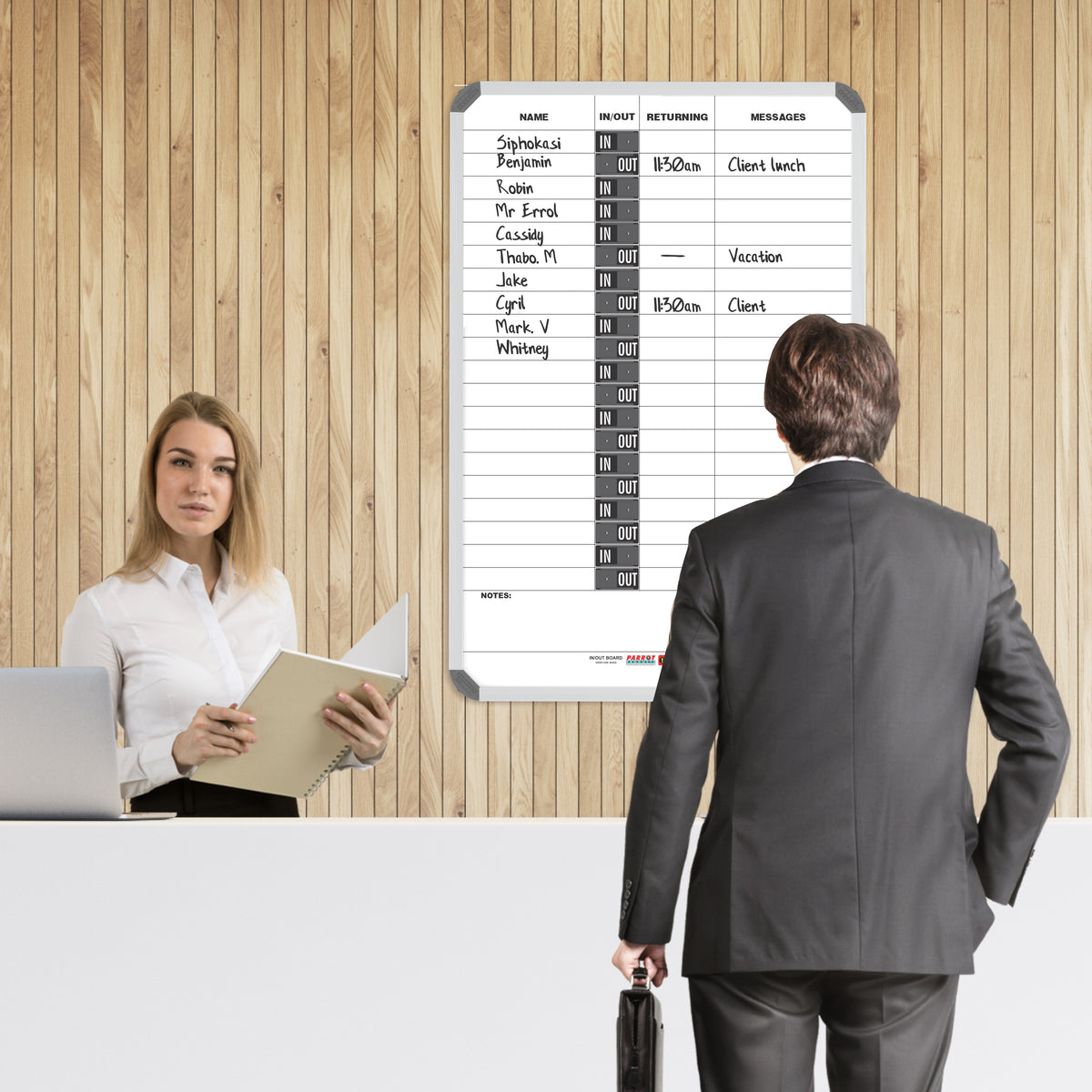 In/Out Board Magnetic 20 People (900*600mm)