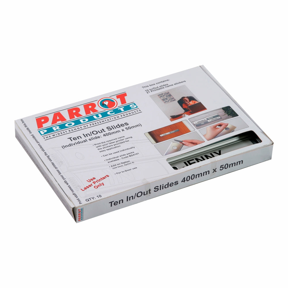 IN / OUT Slide (400*50mm - 10 Boxed - Retail)
