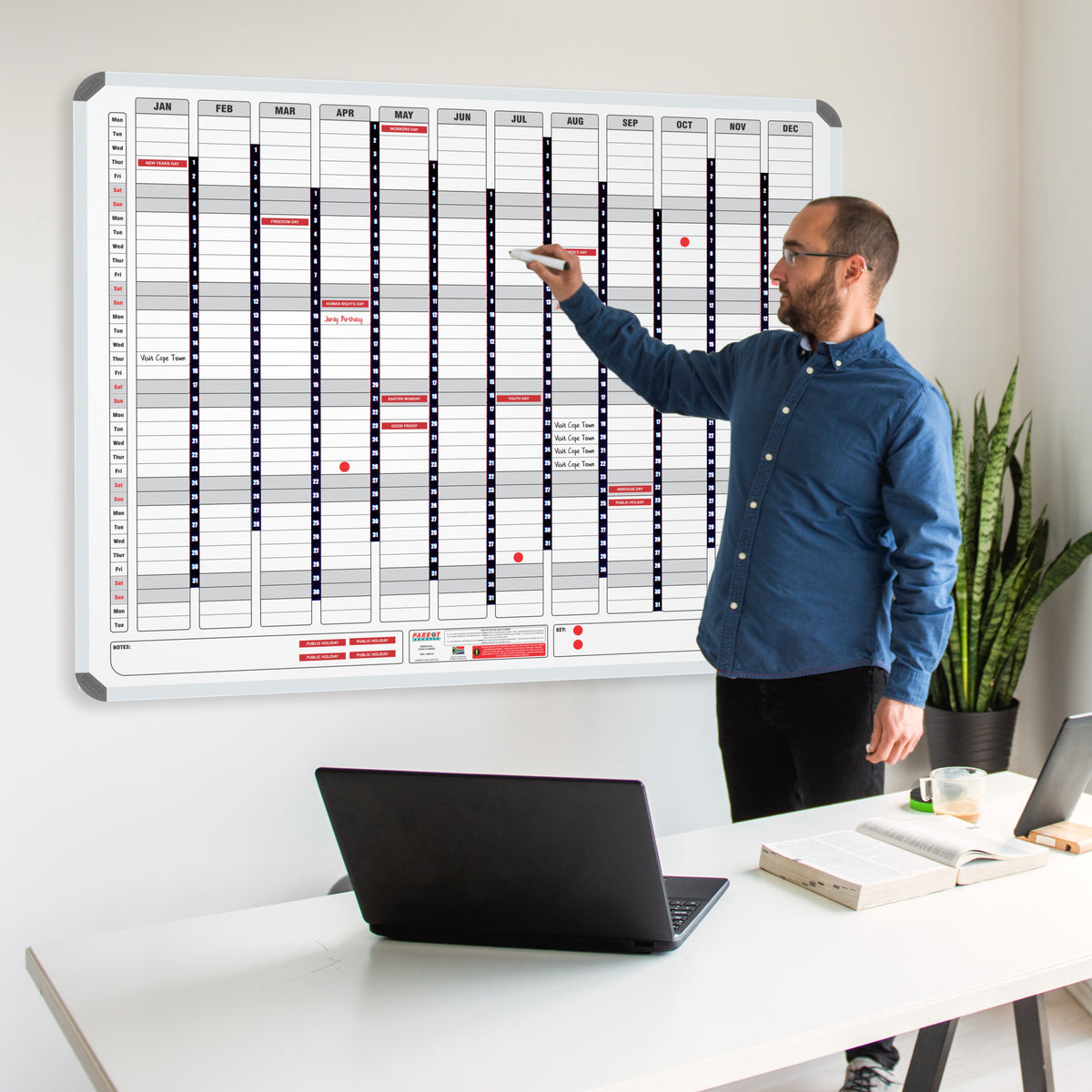 Magnetic Year Planner (1200*900mm)