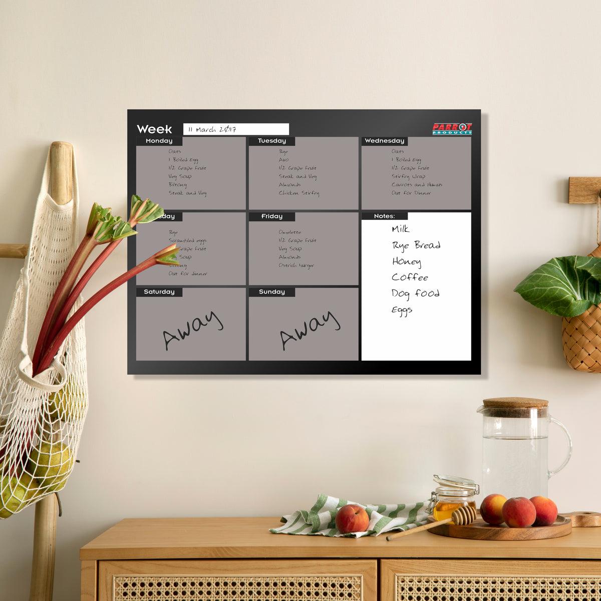 Parrot Products Cast Acrylic Weekly Planner (Cast Acrylic - 600 x 450mm)