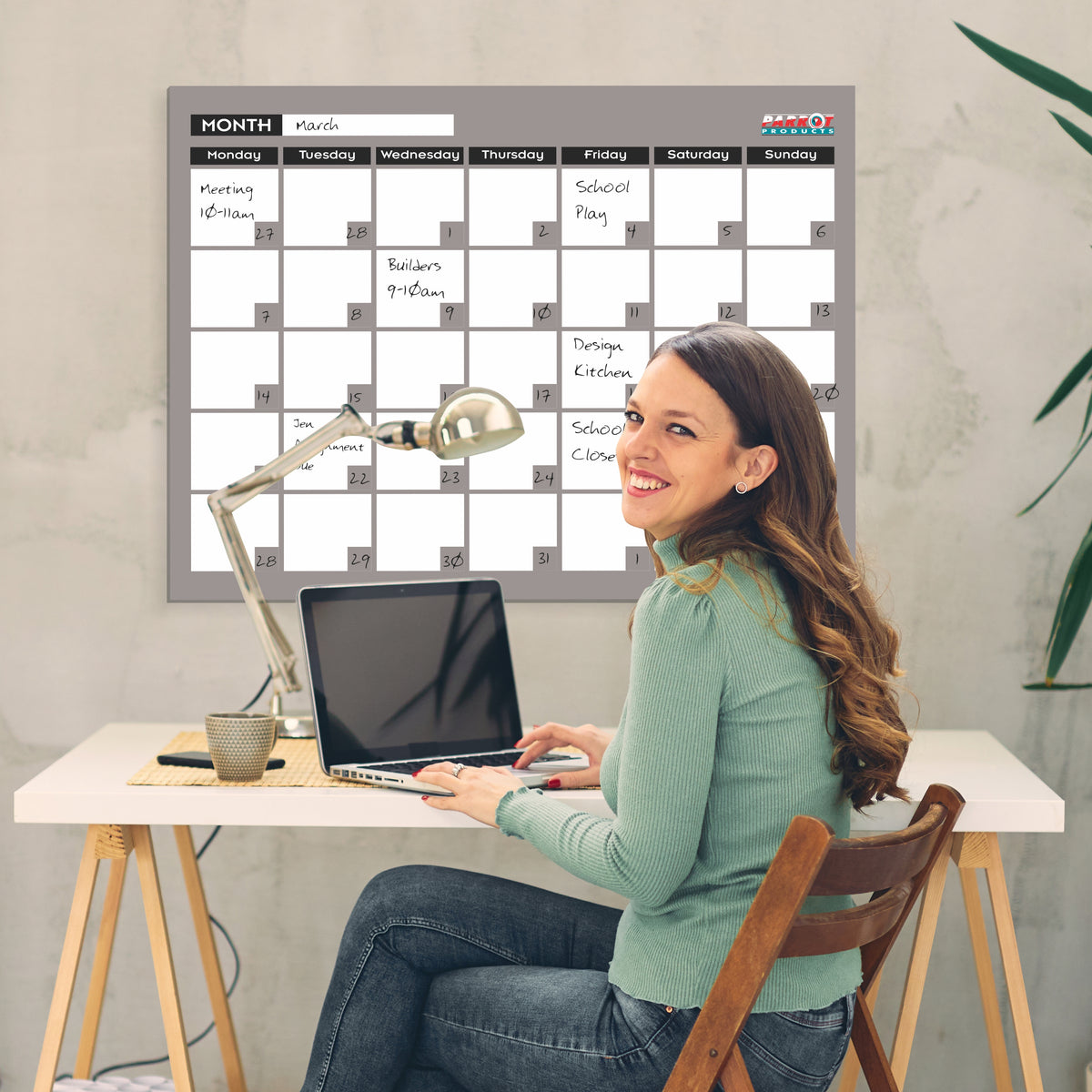 Parrot Products Cast Acrylic Monthly Planner (Cast Acrylic - 600 x 450mm)