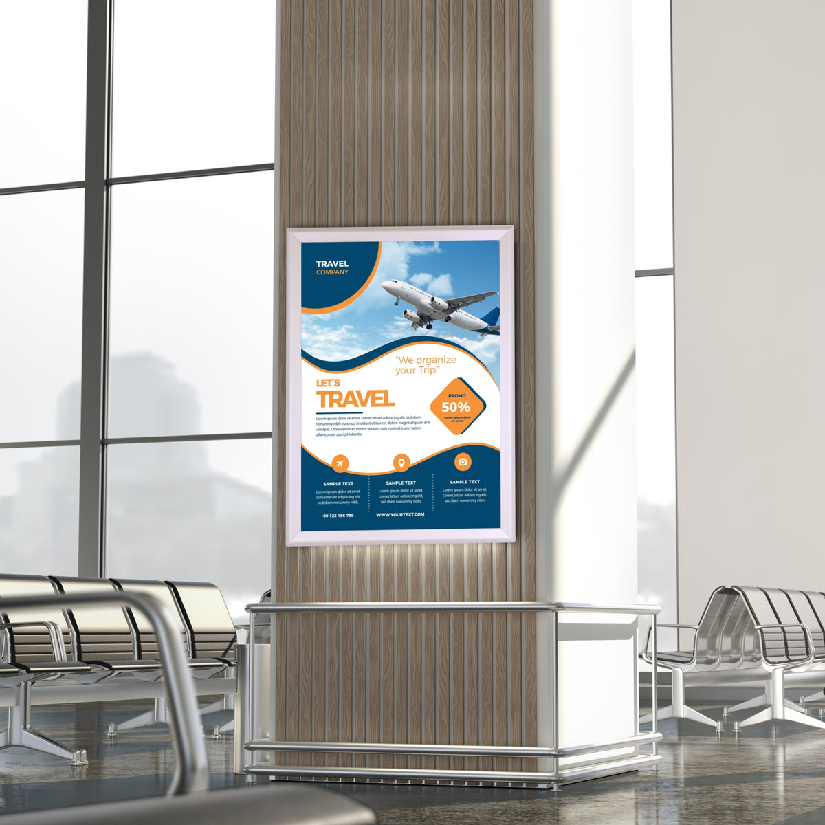 Poster Frame (A3 - 480*360mm - Single Sided - Mitred Corner)