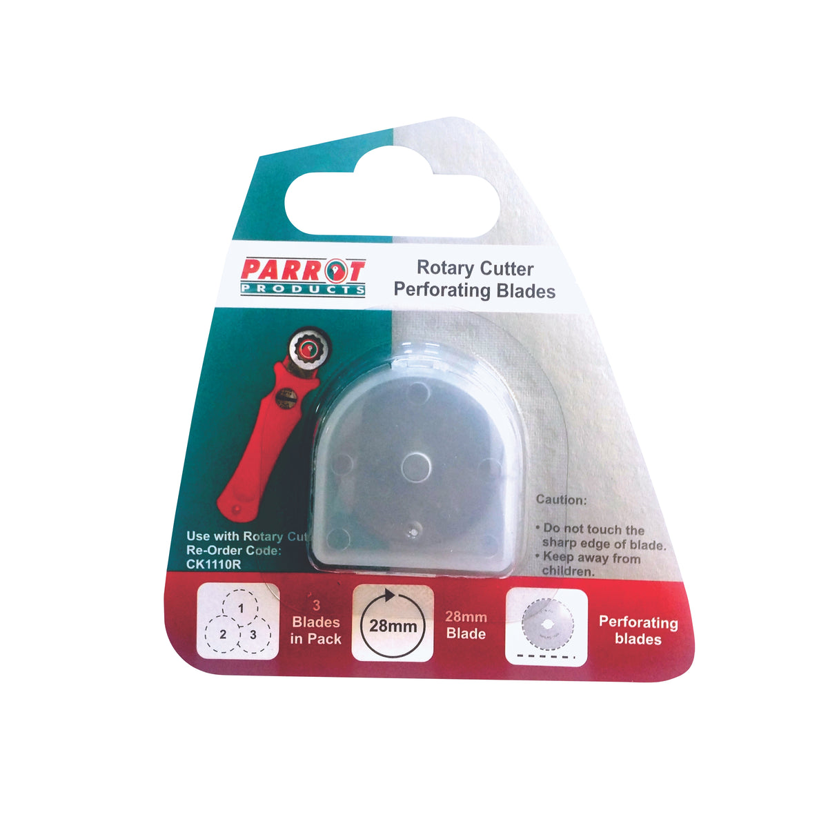 Craft Knife Rotary Blades 28mm Perforate