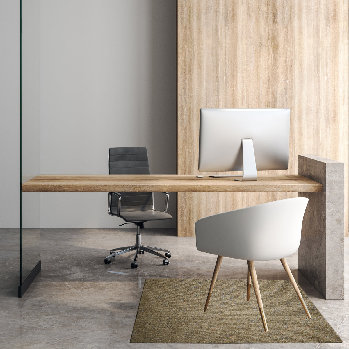 Floor Protector Ribbed Non-Slip 1200 x 850 x 5.5mm Spice