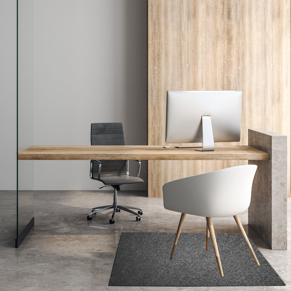 Floor Protector Ribbed Non-Slip 1200 x 850 x 5.5mm Laurel