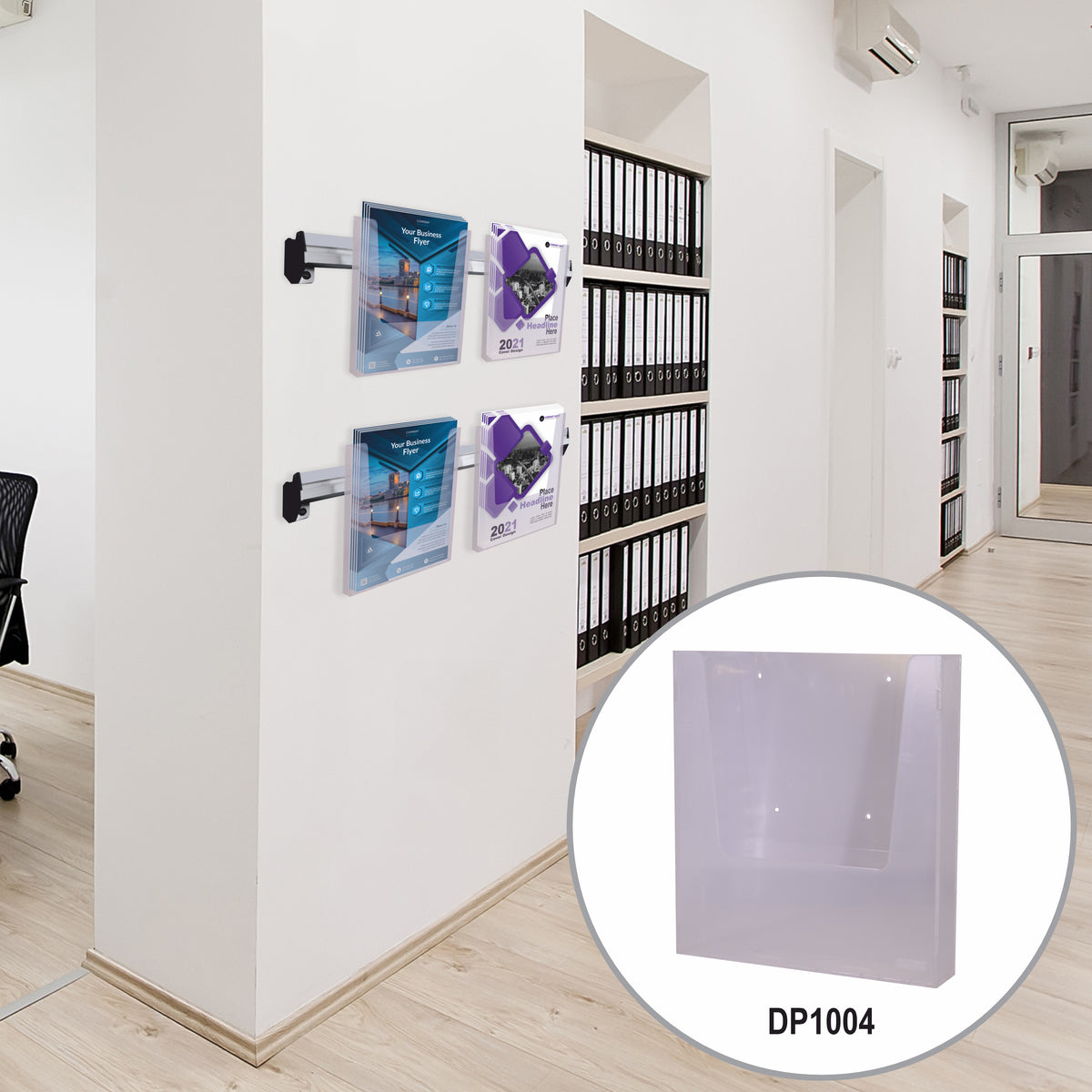 Wall Mountable A4 Acrylic Brochure Holder