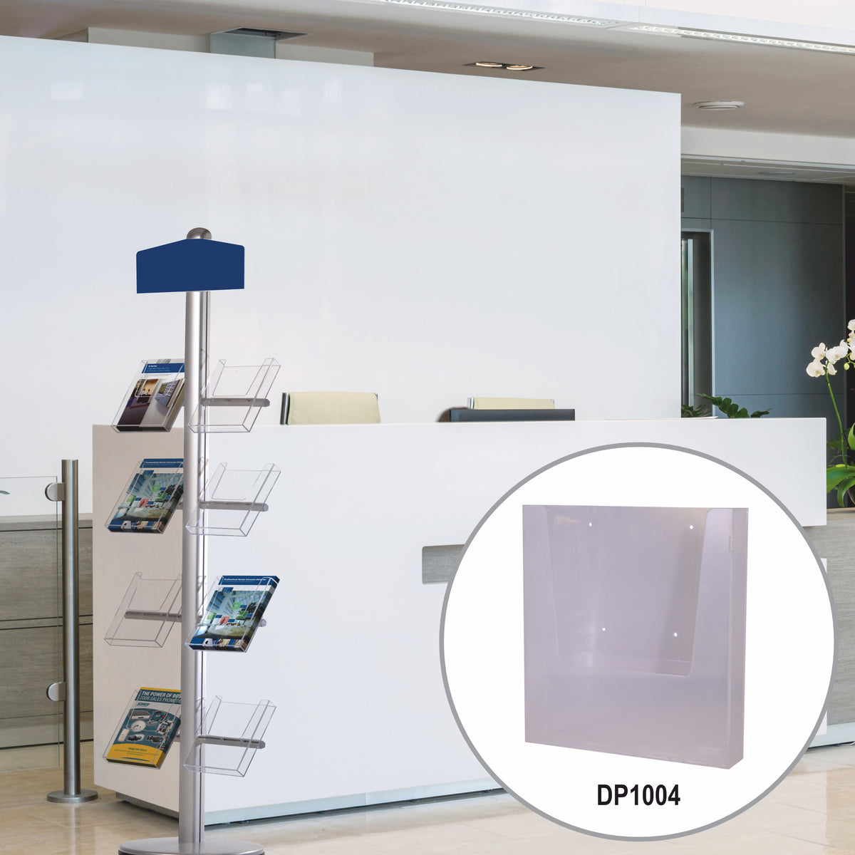 Wall Mountable A4 Acrylic Brochure Holder