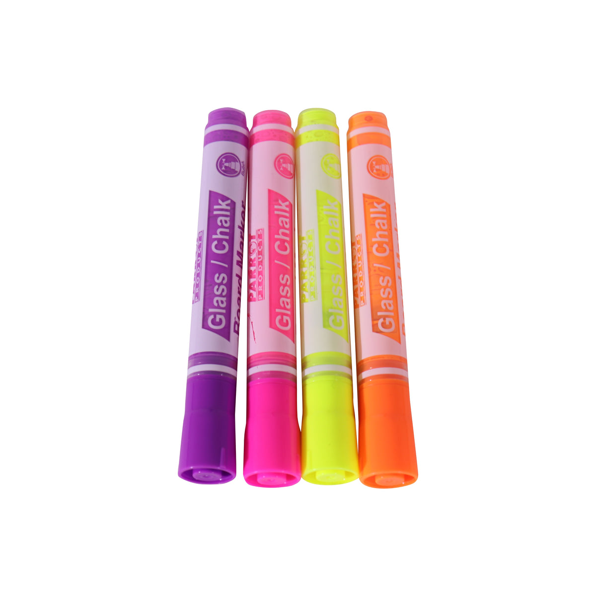 Glass/Chalkboard Markers Pouch 4 (Pink, Purple, Orange, Yellow)