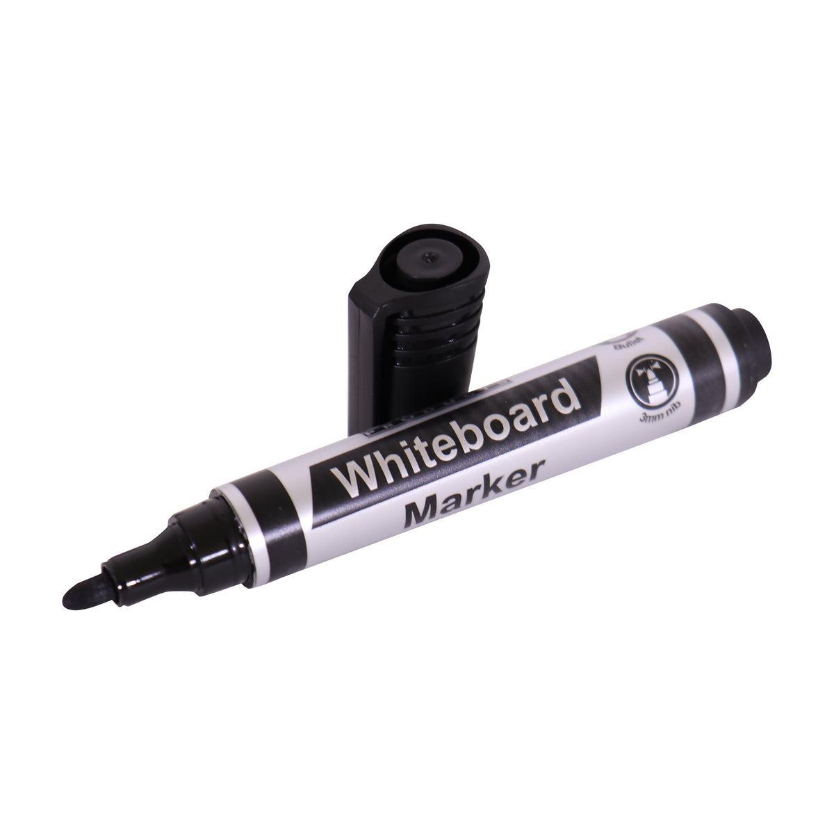 Whiteboard Marker (Bullet Tip - Carded - Black)