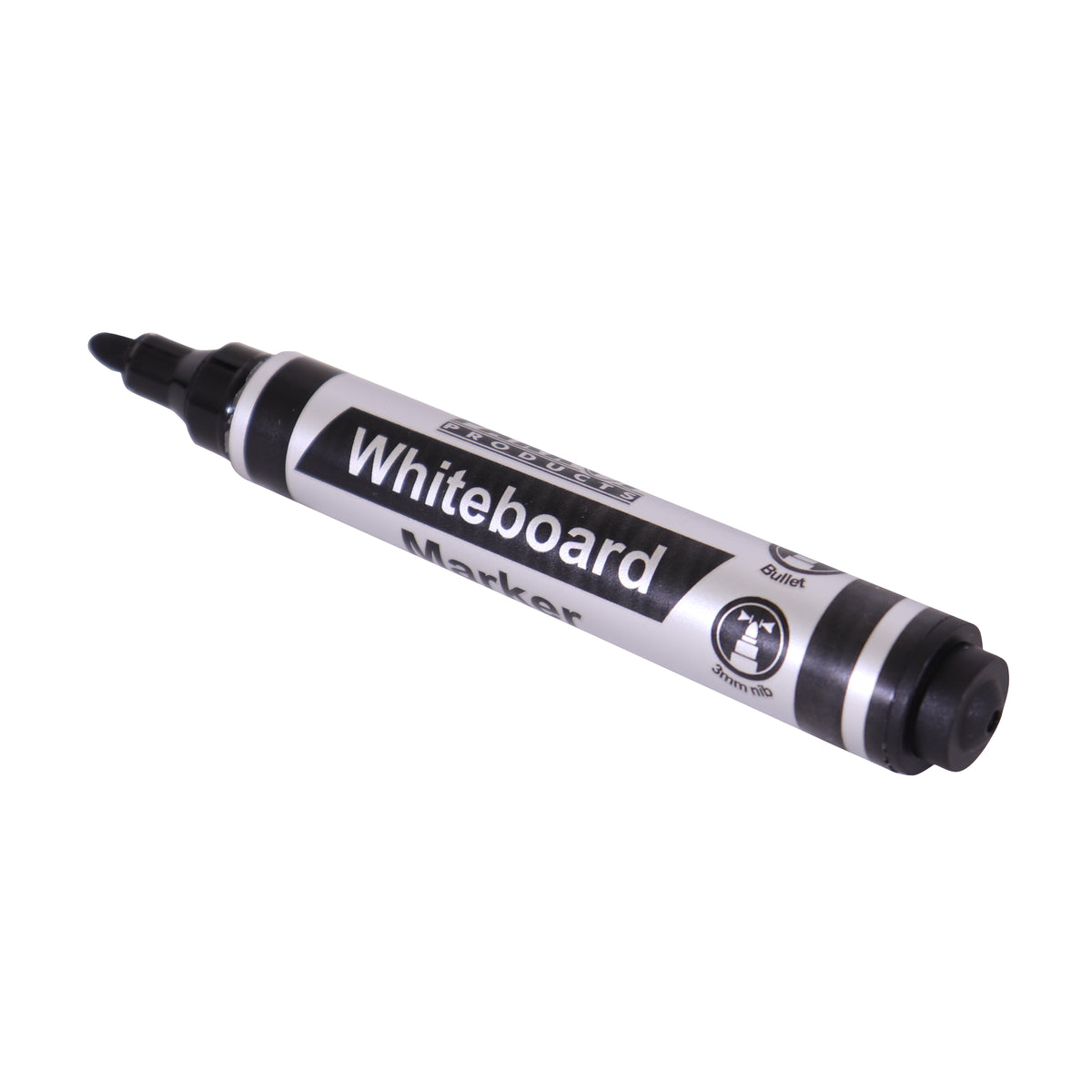 Whiteboard Marker (Bullet Tip - Carded - Black)