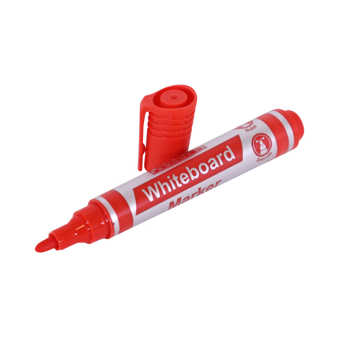 Whiteboard Marker (Bullet Tip - Carded - Red)