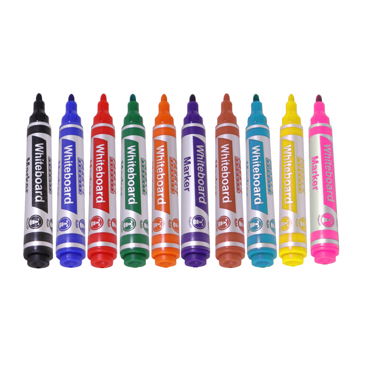 Whiteboard Markers (10 Markers - Bullet Tip)