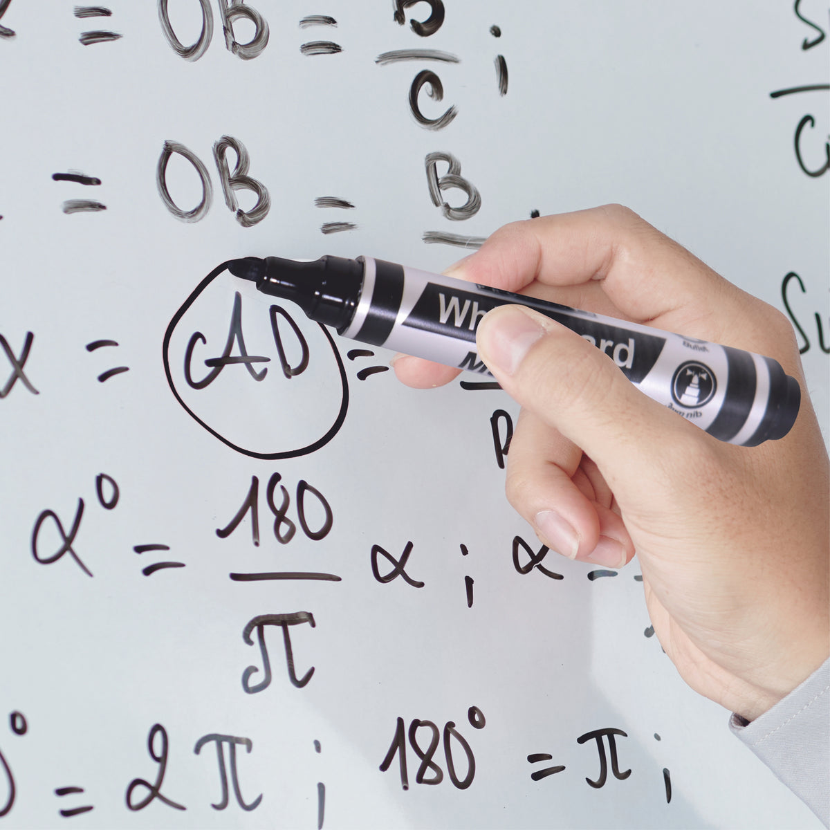 Whiteboard Markers (10 Markers - Bullet Tip - Black)