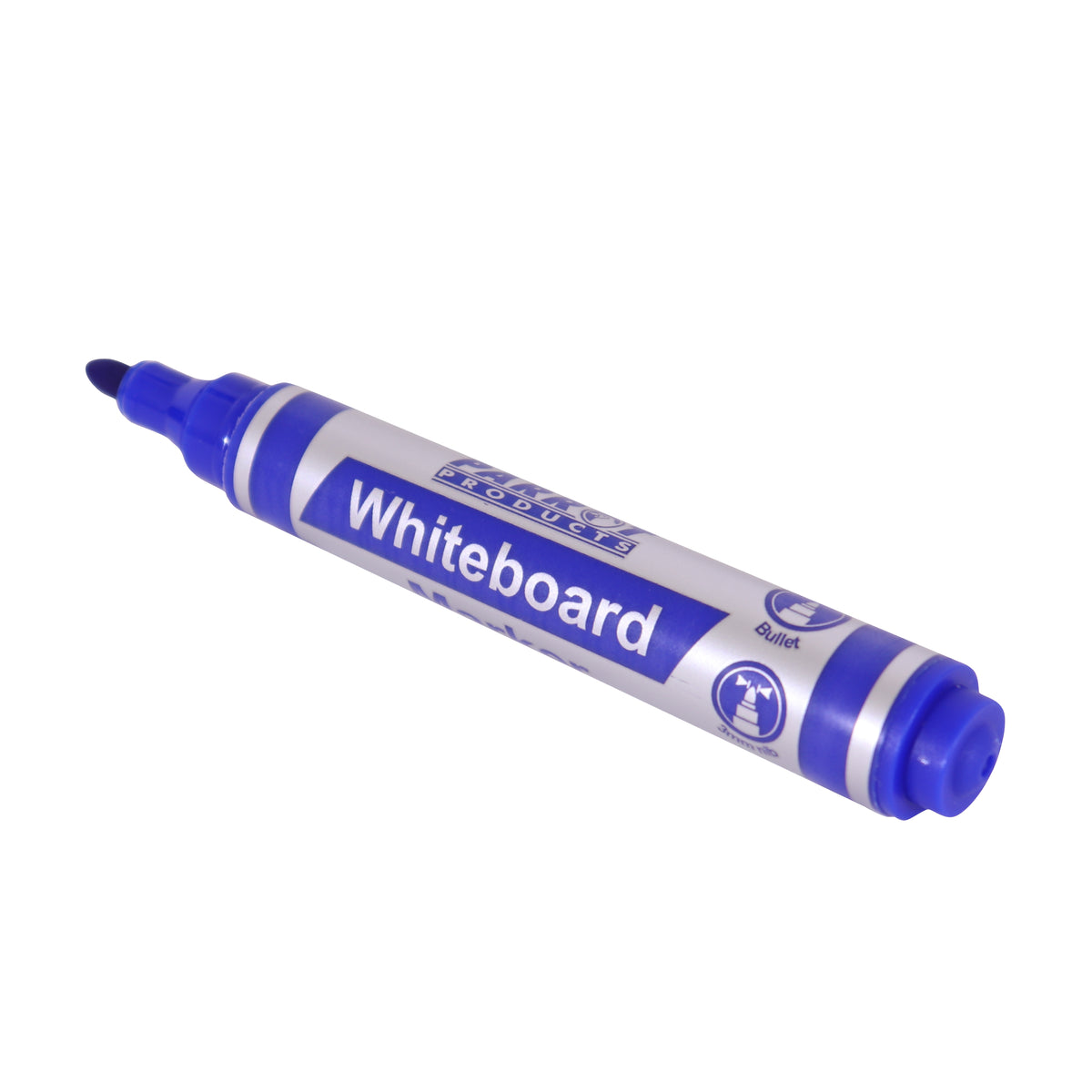 Whiteboard Markers (10 Markers - Bullet Tip - Blue)