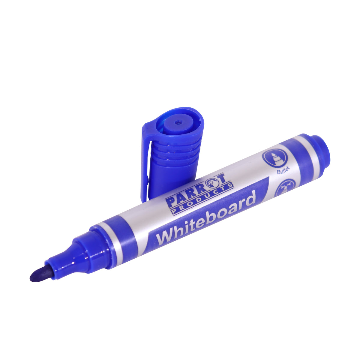 Whiteboard Markers (10 Markers - Bullet Tip - Blue)