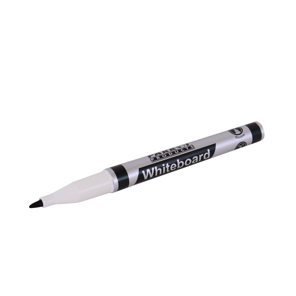 Whiteboard Markers (10 Markers - Slimline Tip - Black)