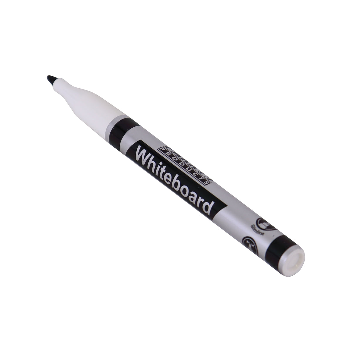 Whiteboard Markers (10 Markers - Slimline Tip - Black)