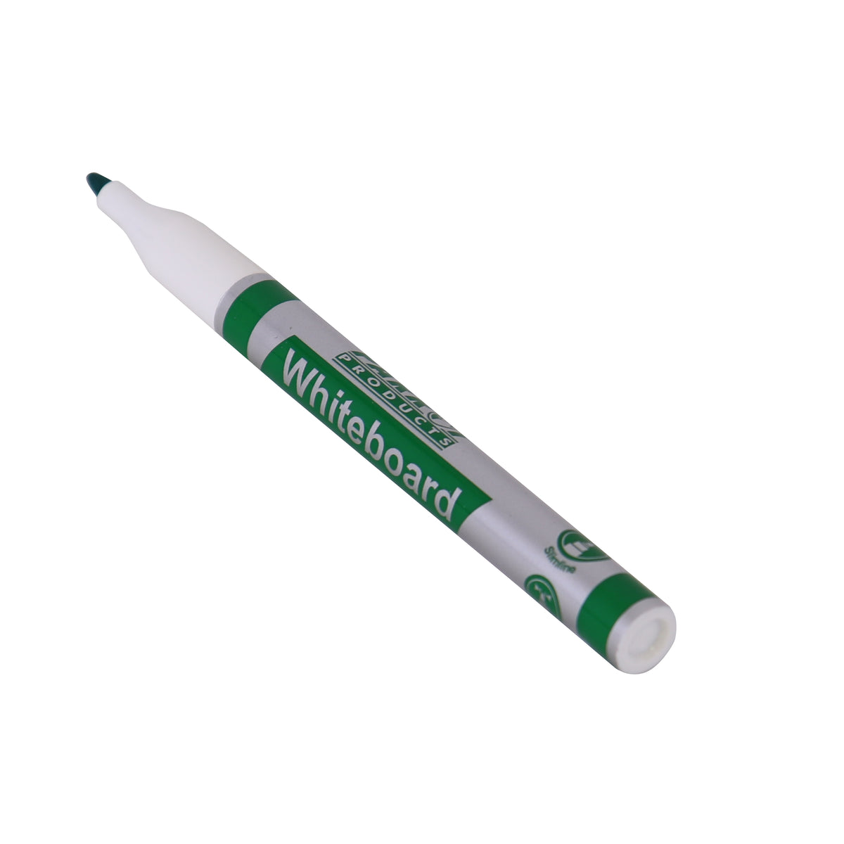 Whiteboard Markers (10 Markers - Slimline Tip - Green)
