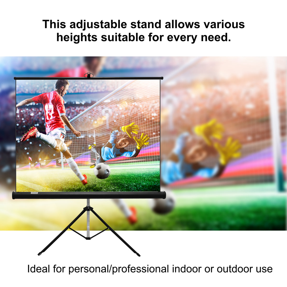 Projector Tripod Screen 1760*1330mm (View: 1710*1280mm - Ratio: 4:3)