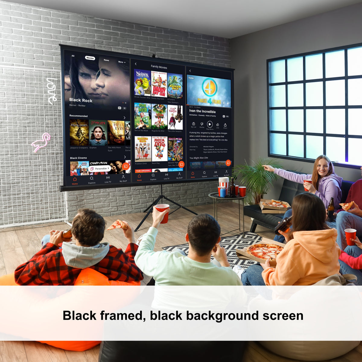 Projector Tripod Screen 2110*1600mm (View: 2030*1520mm - Ratio: 4:3)
