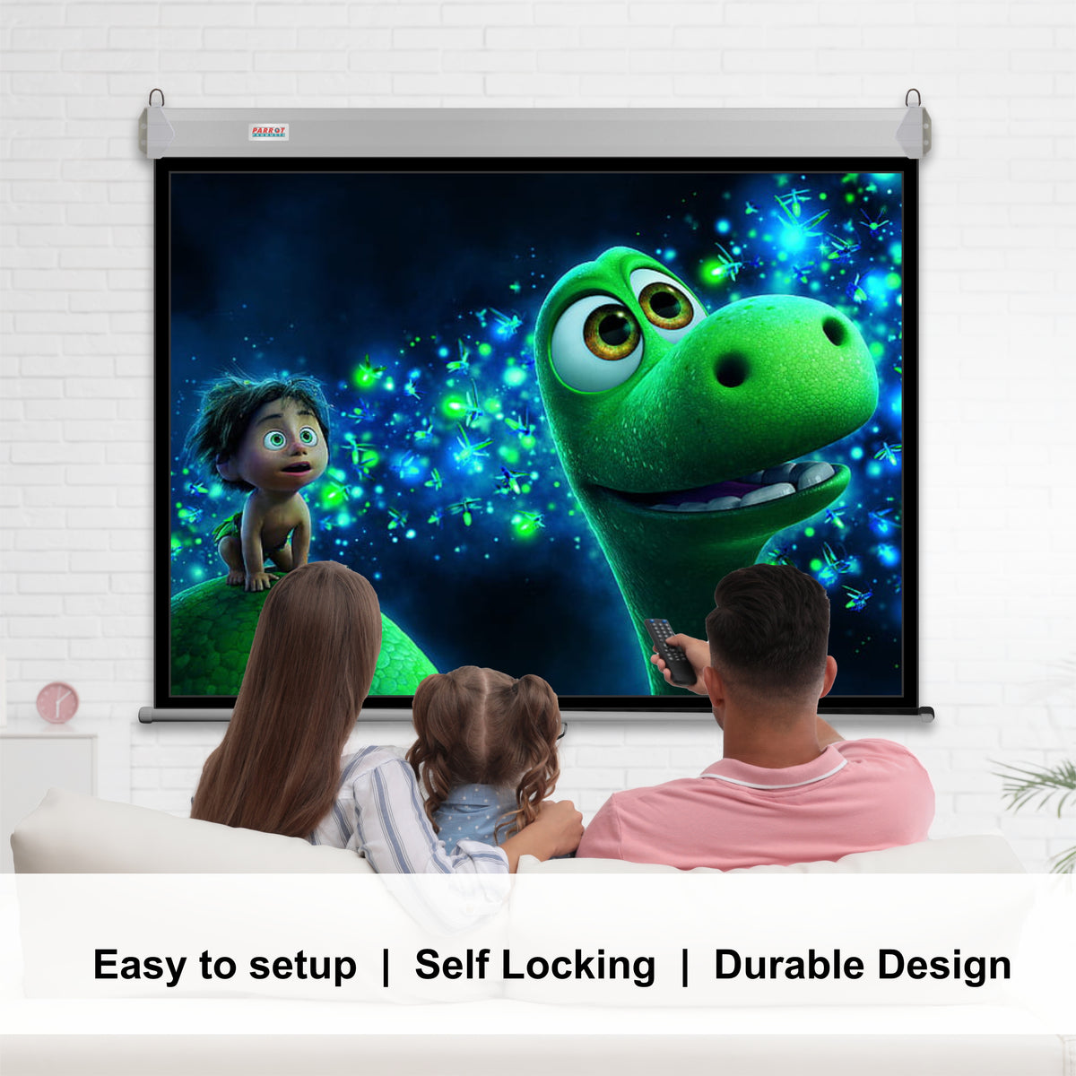 Parrot Pulldown Screen 2130*2130mm (View: 2030*2030mm - 1:1)