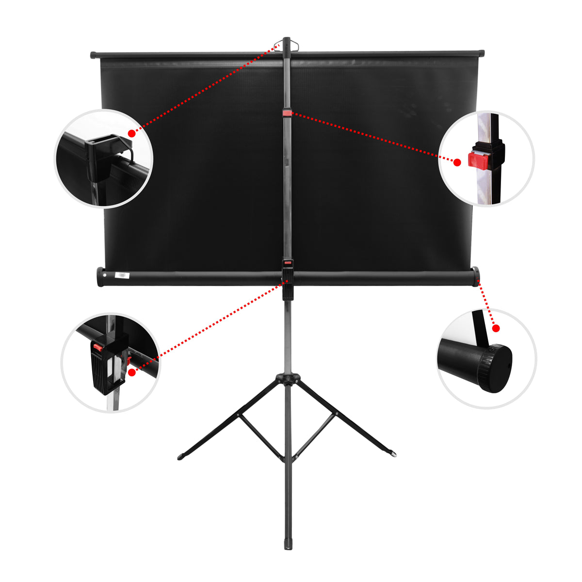 Projector Tripod Screen 2450*1420mm (View: 2350*1320mm - Ratio: 16:9)
