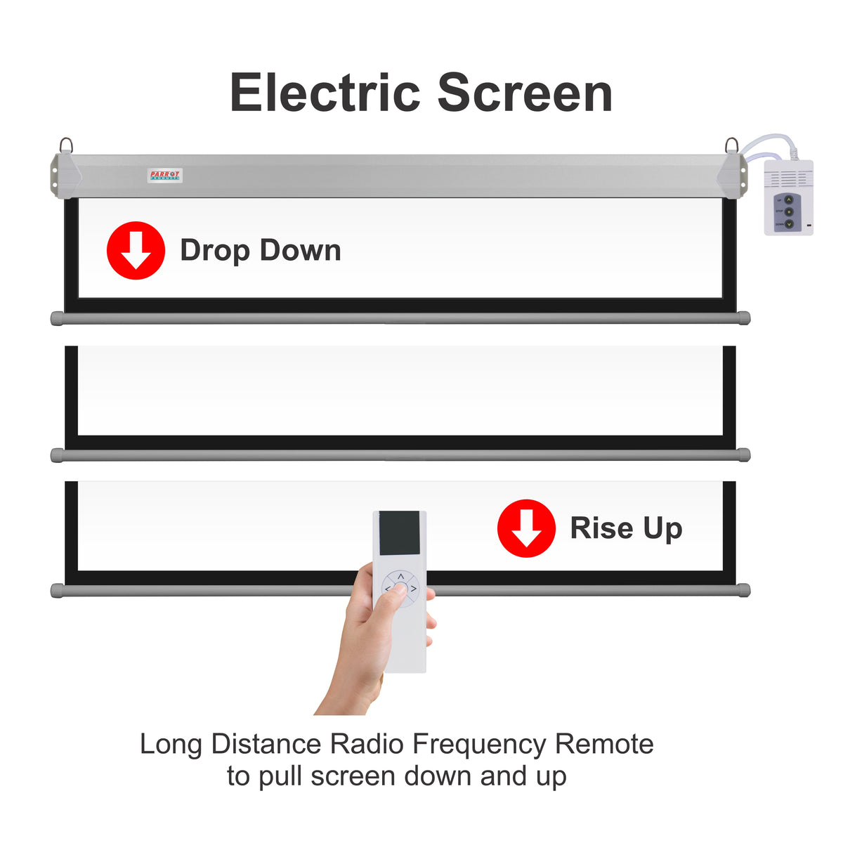 Parrot Electric Screen 2730*1580mm (View: 2630*1430mm - 16:9)