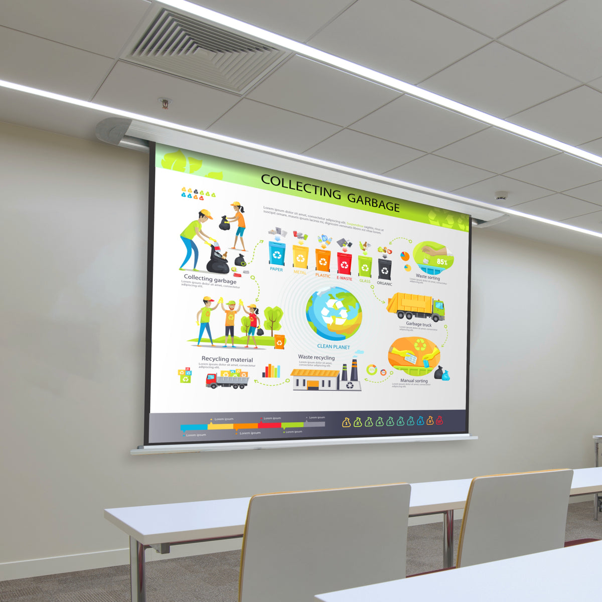 Projector Screen Ceiling Box To Fit 1270 Screen (1670mm)