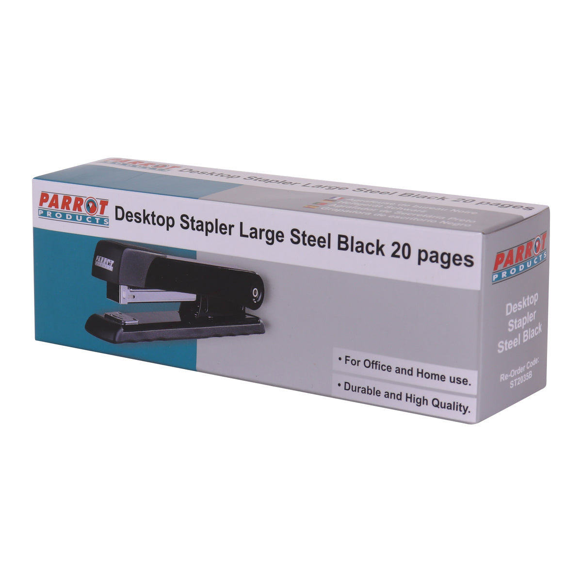 Desktop Large Steel Stapler 210*(24/6 26/6) Black 20 Pages