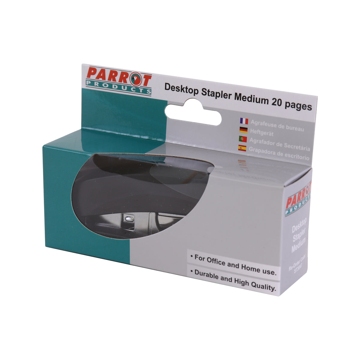 Plastic Medium Desktop Staplers 105*(24/6 26/6) - Black 20 Pages