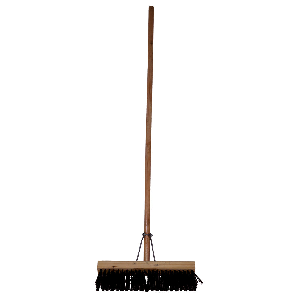 Janitorial Platform Broom Black - Soft Fibre 305mm (12")